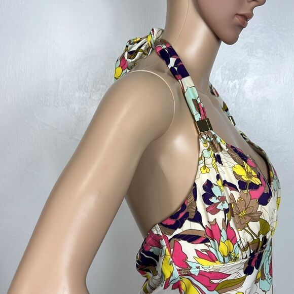 Victoria's Secret Swim Floral Print Halter Neck Tankini Size 36D - Picture 3 of 6